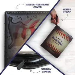 Baseball Card Binder 900 Pockets, 50 Pages, 3 Ring Trading Zipper Binder w/St... - Image 5