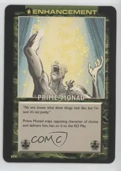 1995 Spawn - Power Cardz Trading Card Game Enhancement Prime Monad #074 0i7t - Image 1