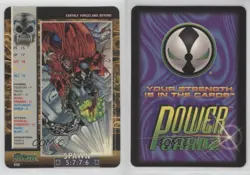 1995 - Power Cardz Trading Card Game Earthly Forces and Beyond Spawn #030 0i7t - Image 3