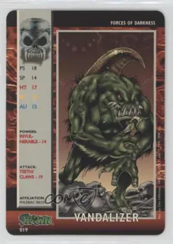 1995 Spawn - Power Cardz Trading Card Game Forces of Darkness Vandalizer 0i7t - Image 1