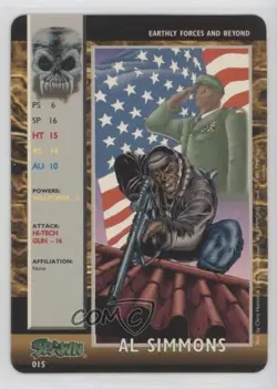 1995 Spawn - Power Cardz Trading Card Game Al Simmons #015 HOF 0i7t - Image 1