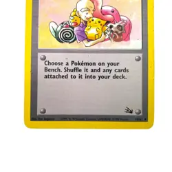 Pokemon Mr Fuji 58/62 Fossil Set Trainer Card TCG WOTC 1999 - Image 2