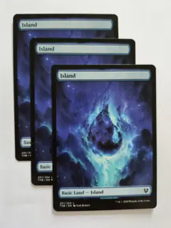 3x Full Art Island - NM - Theros Beyond Death MTG - Image 1