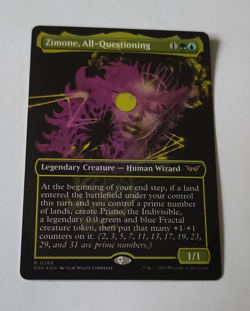 MtG Zimone, All-Questioning (DSK-0366) Rare Showcase Foil English MINT - Image 1