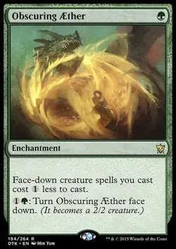 MTG Obscuring Aether - Dragons of Tarkir [ Excellent ] - Image 1