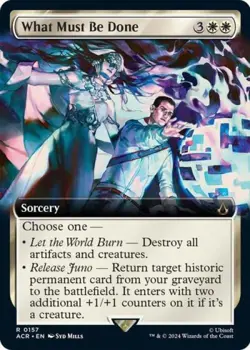What Must Be Done (Extended Art) - Near Mint MTG - Image 1
