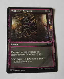 MtG Withering Torment (DSK-0313) Uncommon Showcase English MINT - Image 1