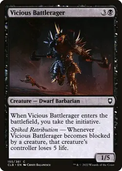 [MTG] Vicious Battlerager (Foil) (155) (CLB) NM - Image 1