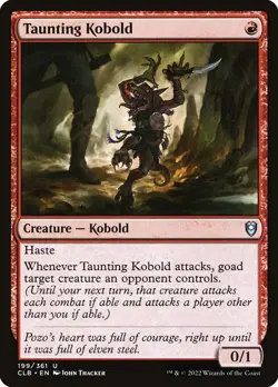 [MTG] Taunting Kobold (Foil) (199) (CLB) NM - Image 1