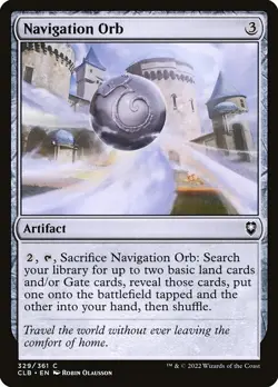 [MTG] Navigation Orb (Foil) (329) (CLB) NM - Image 1