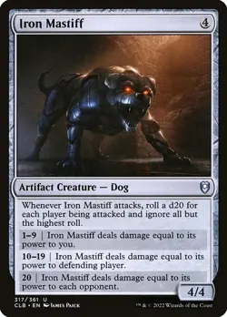 [MTG] Iron Mastiff (Foil) (317) (CLB) NM - Image 1