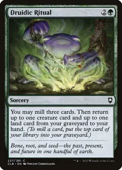 [MTG] Druidic Ritual (Foil) (227) (CLB) NM - Image 1