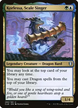 [MTG] Korlessa, Scale Singer (Foil) (280) (CLB) NM - Image 1