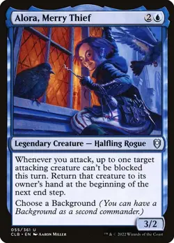 [MTG] Alora, Merry Thief (Foil) (055) (CLB) NM - Image 1