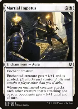 [MTG] Martial Impetus (Foil) (033) (CLB) NM - Image 1