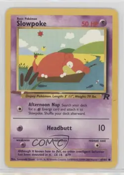 Slowpoke Pokemon Team Rocket #67 2000 14dq - Image 1