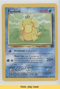 Psyduck Pokemon Team Rocket #65 2000 READ 2f4 - Image 1