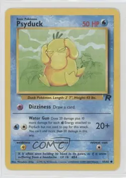 Psyduck Pokemon Team Rocket #65 2000 0ed - Image 1