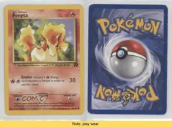 Ponyta Pokemon Team Rocket #64 2000 READ 2f4 - Image 3