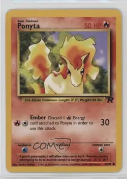 Ponyta Pokemon Team Rocket #64 2000 2f4 - Image 1