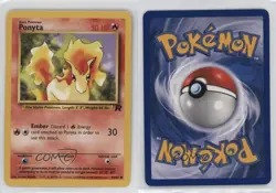 Ponyta Pokemon Team Rocket #64 2000 0l4h - Image 3