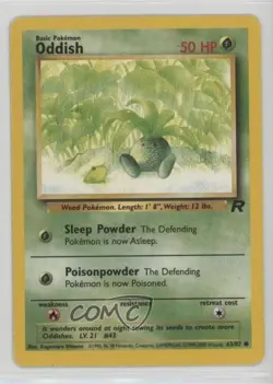 Oddish Pokemon Team Rocket #63 2000 2f4 - Image 1