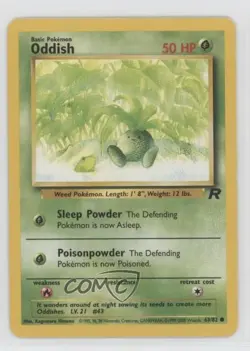 Oddish Pokemon Team Rocket #63 2000 0sw6 - Image 1