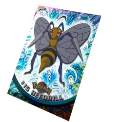 Pokemon Topps #15 Beedrill TV Animation Edition Holo - Image 3