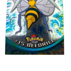 Pokemon Topps #15 Beedrill TV Animation Edition Holo - Image 4