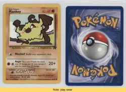 Mankey Pokemon Team Rocket #61 2000 READ 2f4 - Image 3