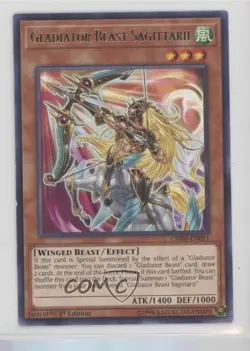 Gladiator Beast Sagittarii (R) 1st Ed. YuGiOh Chaos Impact #CHIM-EN011 00jz - Image 1