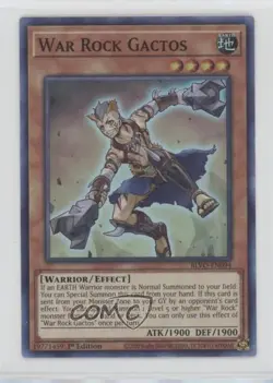 War Rock Gactos (SR) 1st Ed. YuGiOh Blazing Vortex #BLVO-EN094 00jz - Image 1