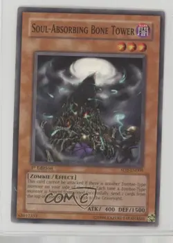 Soul-Absorbing Bone Tower 1st Ed. YuGiOh Zombie Madness Structure Deck 2005 0ie5 - Image 1