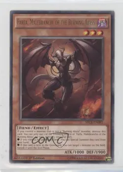 Farfa Malebranche of the Burning Abyss 1st Ed. YuGiOh Secrets Eternity 00jz - Image 1