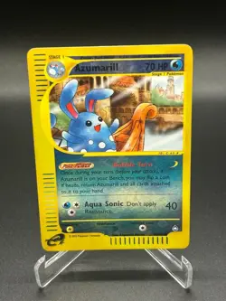 Azumarill Reverse Holo 4/147 Aquapolis English Pokemon Card WoTC E-Reader - Image 1