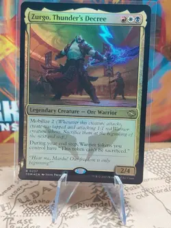 x1 Zurgo, Thunder's Decree - Foil R MTG Tarkir: Dragonstorm M/NM, English - Image 1