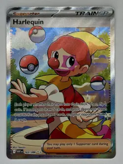 Harlequin #163/086 White Flare English Ultra Rare Pokemon Card - Image 1