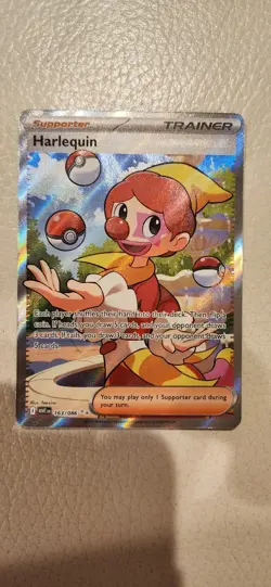 Harlequin #163/086 White Flare English Ultra Rare Pokemon Card - Image 1