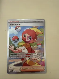 Harlequin #163/086 White Flare English Ultra Rare Pokemon Card - Image 1