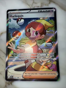 Harlequin #163/086 White Flare English Ultra Rare Pokemon Card - Image 1