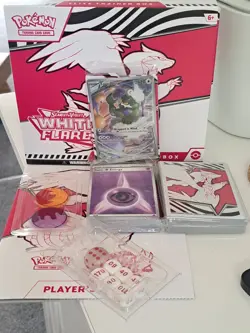 Pokemon TCG Opened white flare Etb incl Tornadus promo card - Image 1