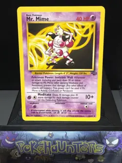 Pokemon Card Mr. Mime 22/64 WOTC Jungle Rare Non Holo Light Play 2 - Image 1