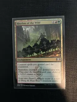 1x Rhythm of the Wild MTG Ravnica Allegiance Uncommon Nonfoil NM - Image 1