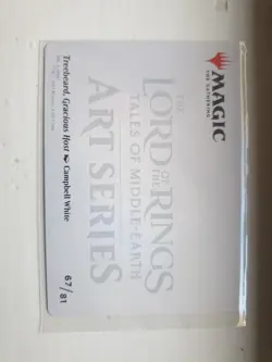 MTG Lord Of The Rings Gold Stamped Art Series Treebeard, Gracious Host 67/81 - Image 2