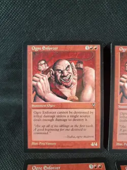 4x MTG Ogre Enforcer Visions NM Playset Magic The Gathering MTG TCG See Pics - Image 2