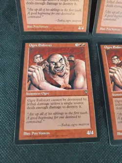 4x MTG Ogre Enforcer Visions NM Playset Magic The Gathering MTG TCG See Pics - Image 5