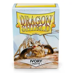 Dragon Shield 100 Standard Deck Protector Sleeves Matte Ivory AT-11017 Magic MTG - Image 1