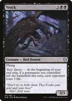 [MTG] Vrock (Foil) (157) (CLB) NM - Image 1