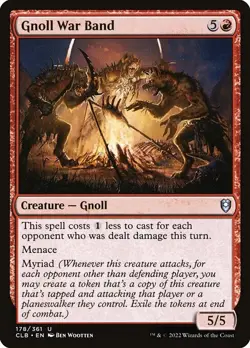 [MTG] Gnoll War Band (Foil) (178) (CLB) NM - Image 1