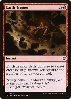 [MTG] Earth Tremor (Foil) (171) (CLB) NM - Image 1
